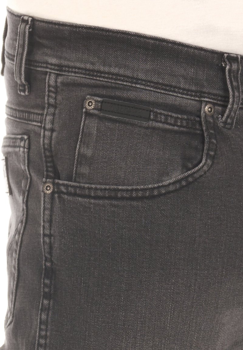 Herren Skinny Fit | Wrangler TEXAS STRETCH Jeans Straight Leg super grey/grey denim - NY41871 Herren Skinny Fit | Wrangler TEXAS STRETCH Jeans Straight Leg super grey/grey denim - NY41871