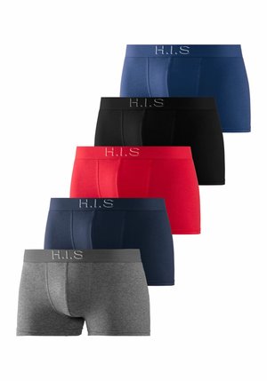 5 PACK - Boxerbriefs - grau meliert schwarz navy rot blau