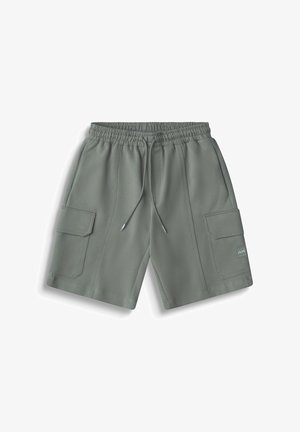 Antony Morato, SHORTS REGULAR FIT IN INTERLOCK WITH PATCH WITH LOGO - Tracksuit bottoms - green