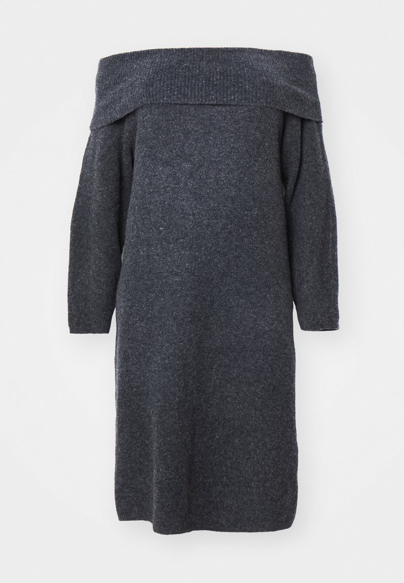 Vero Moda Curve Gebreide jurk donkergrijs gemêleerd Vero Moda Curve Gebreide jurk donkergrijs gemêleerd