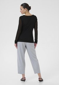 Kaffe Langærmet T-shirt - black deep