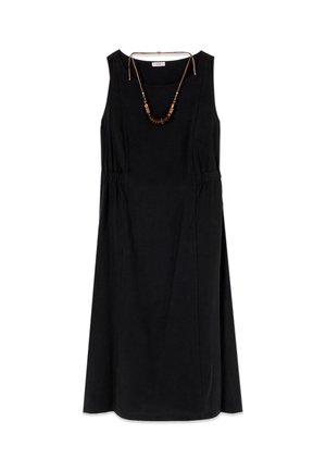 Oltre, VESTITO FLARED CON COLLANA SET - Vestido informal - nero