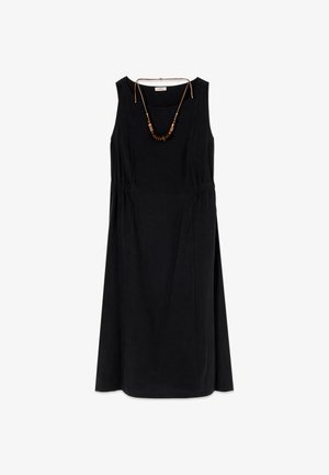 Oltre, VESTITO FLARED CON COLLANA SET - Vestido informal - nero