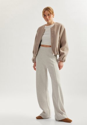 WIDE LEG - Pantalon de survêtement - beige