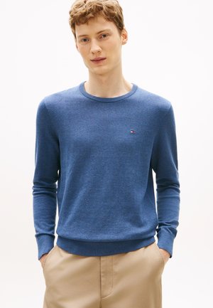 Tommy Hilfiger, CREW NECK  - Svetrík - aegean sea heather