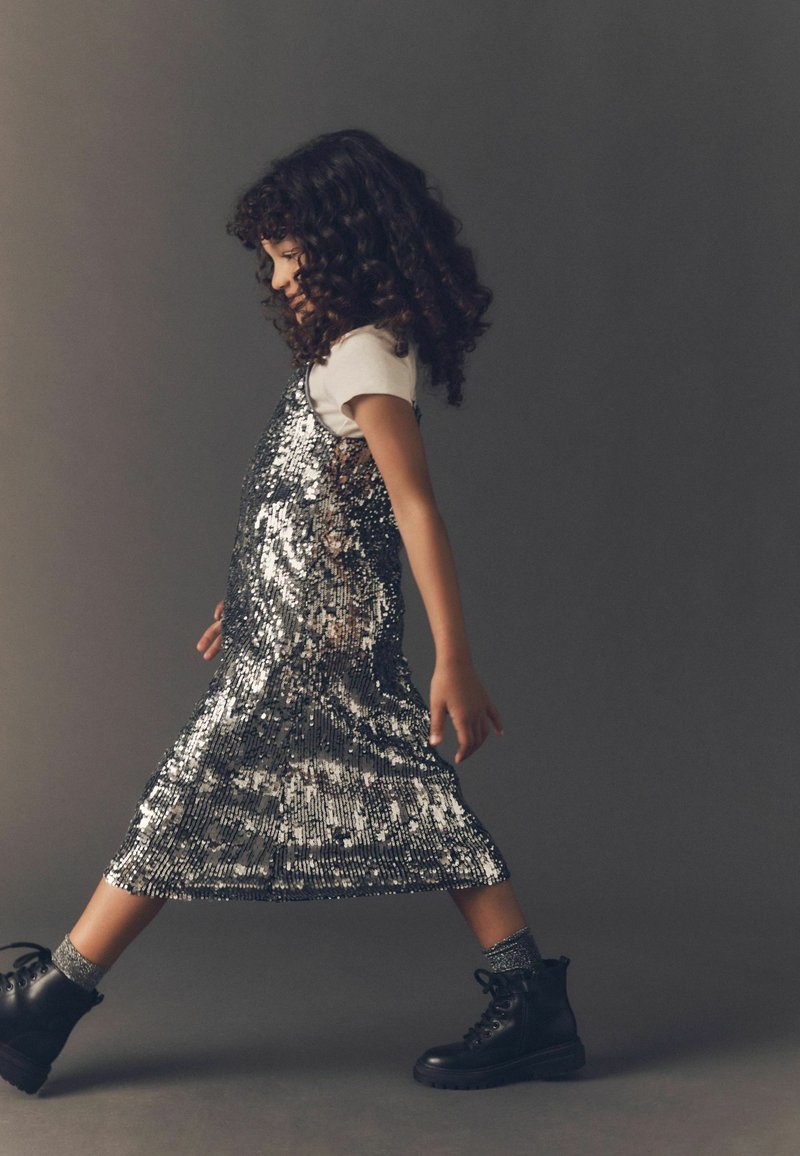 next sequin dress Maxine Dress in Sequin Net Gold / S