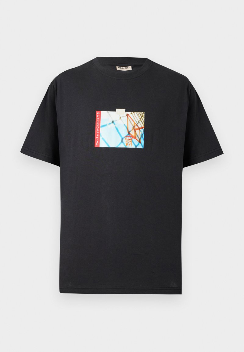 Only & Sons T-shirt print zwart
