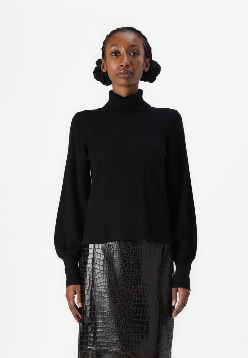 VILA VIAMANDA TURTLE NECK  - Pulóver - black