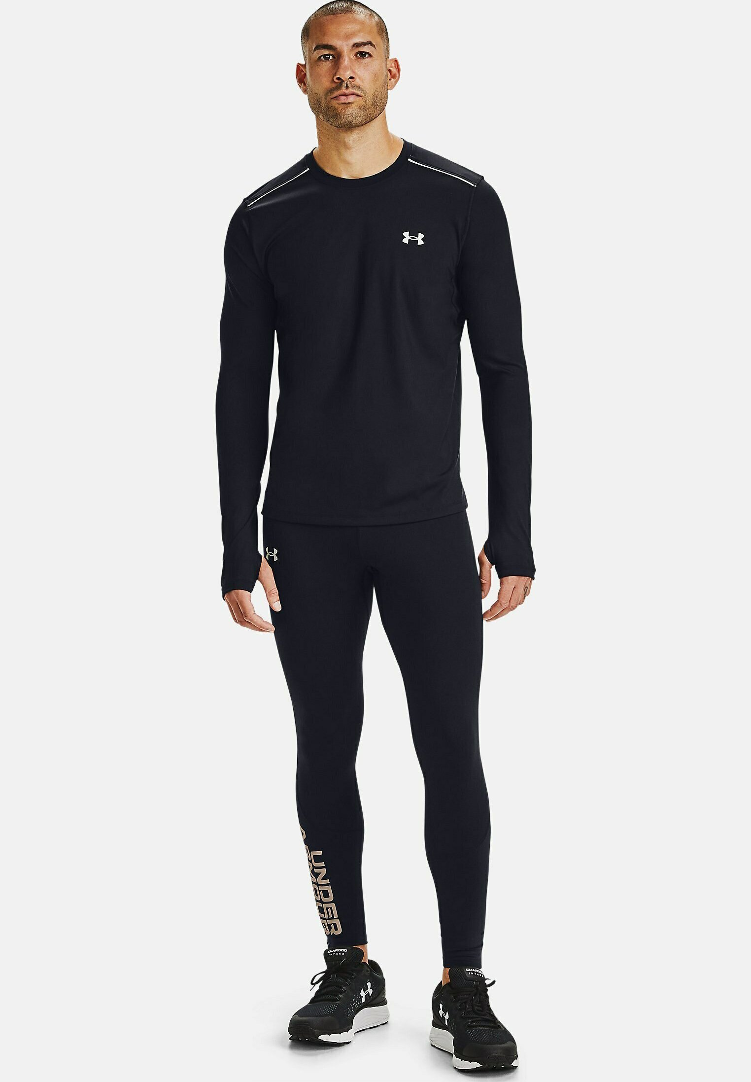 Under Armour Long sleeved top - black 