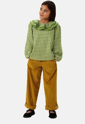 KARIERTE RÜSCHEN - Blouse - grün