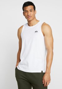 Alpha Industries - SMALL LOGO TANK - Toppi - weiss Pienoiskuva 1