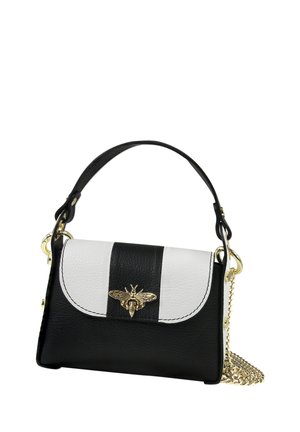 DrachenLeder Handtasche - schwarz weiß