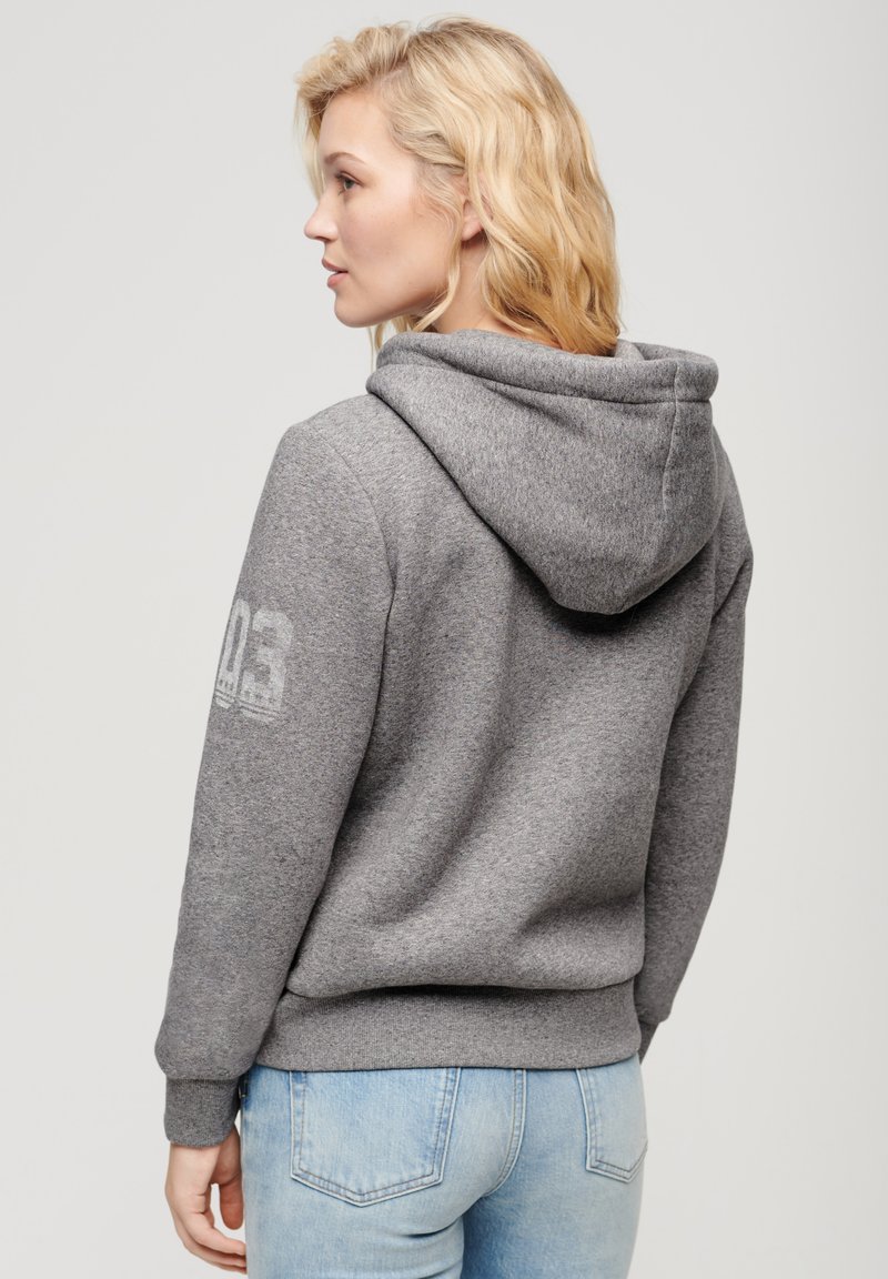 Sweat à Capuche Gris Femme Superdry Plain Hood | Espace des marques