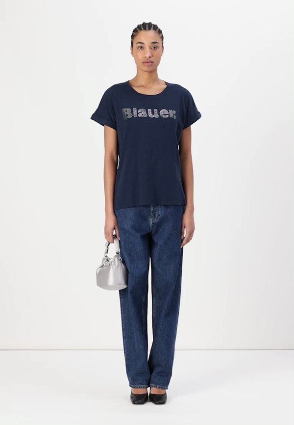 IRENA - Print T-shirt - blu4