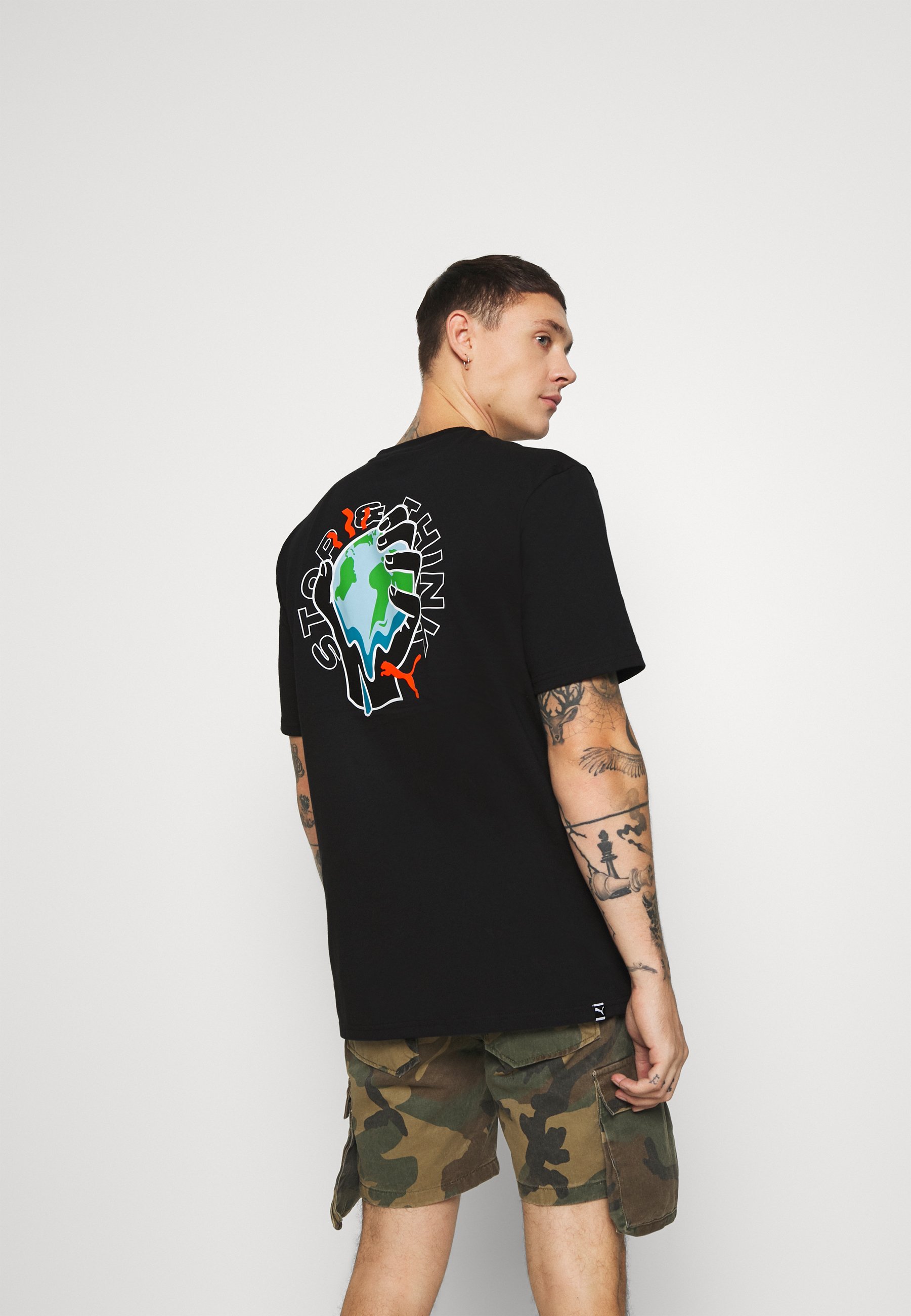 DOWNTOWN GRAPHIC TEE T Shirt print black DOWNTOWN GRAPHIC TEE T Shirt print black