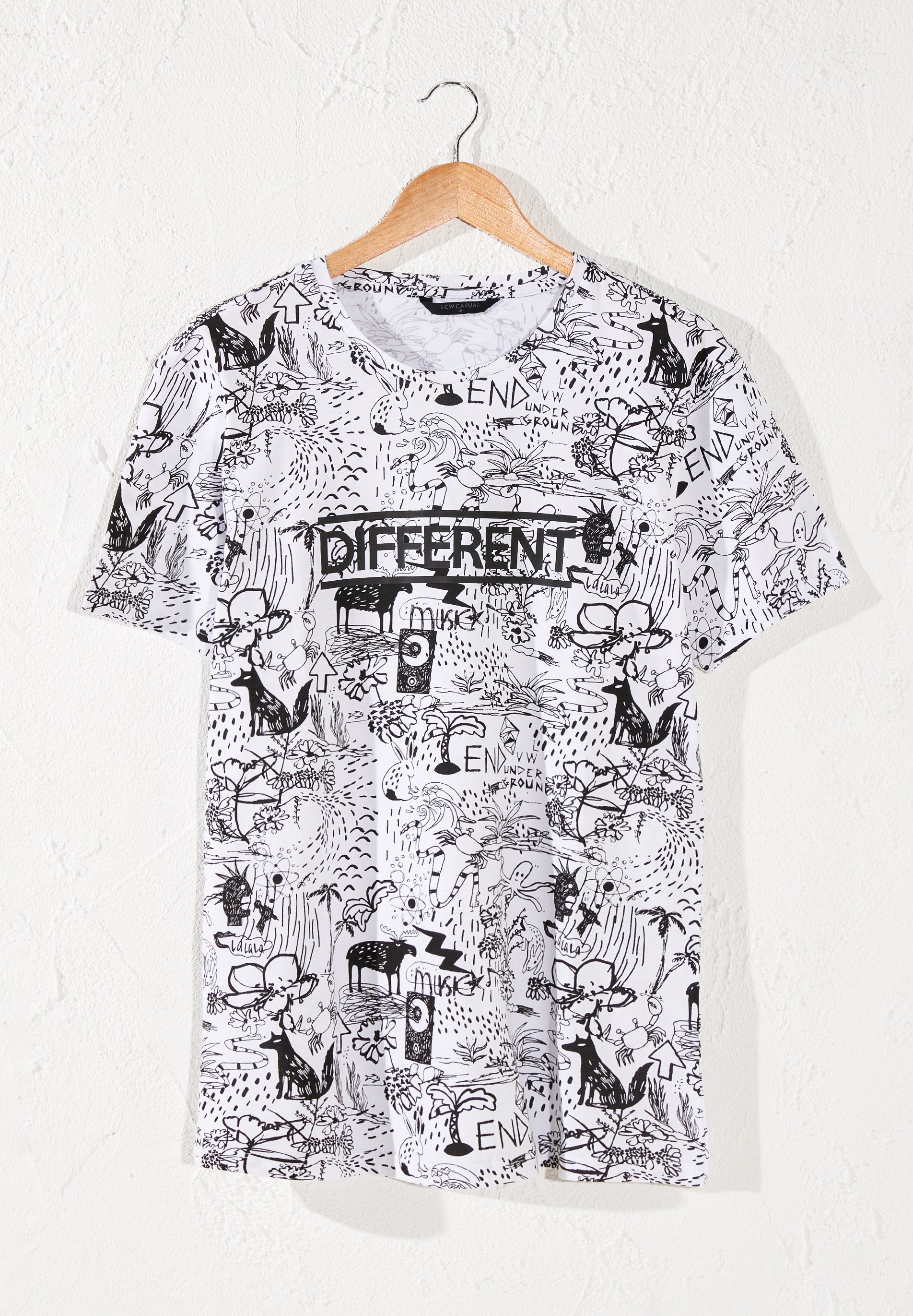 Lc Waikiki T Shirt Print White Weiss Zalando De
