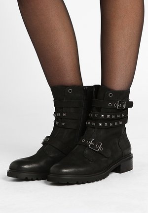 Bottines de cowboy / motard - black