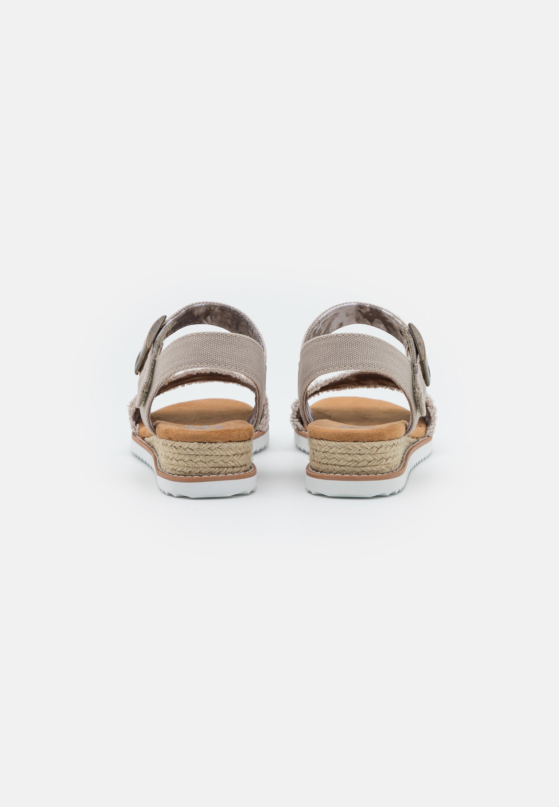Skechers Wide Fit DESERT KISS - Sandalen met sleehak - taupe - Zalando.be