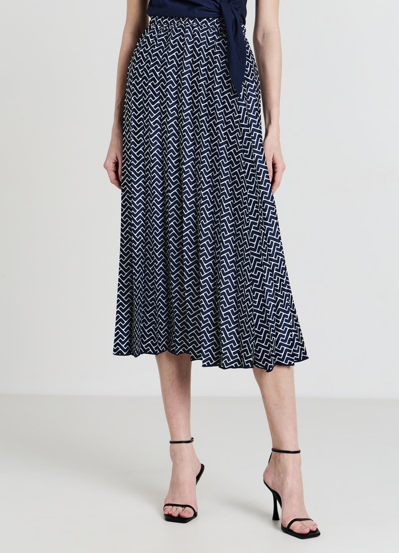 Calliope SIMIL FANTASIA - Jupe trapèze - var blu