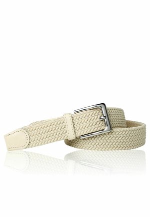 ELASTISCHER  DEHNBARER ÜBERGRÖSSEN  - Braided belt - creme