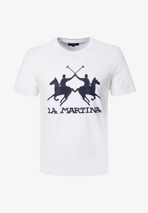 La Martina, BEKLEIDUNG MCR001 - Triko s potiskem - optic white mcr js