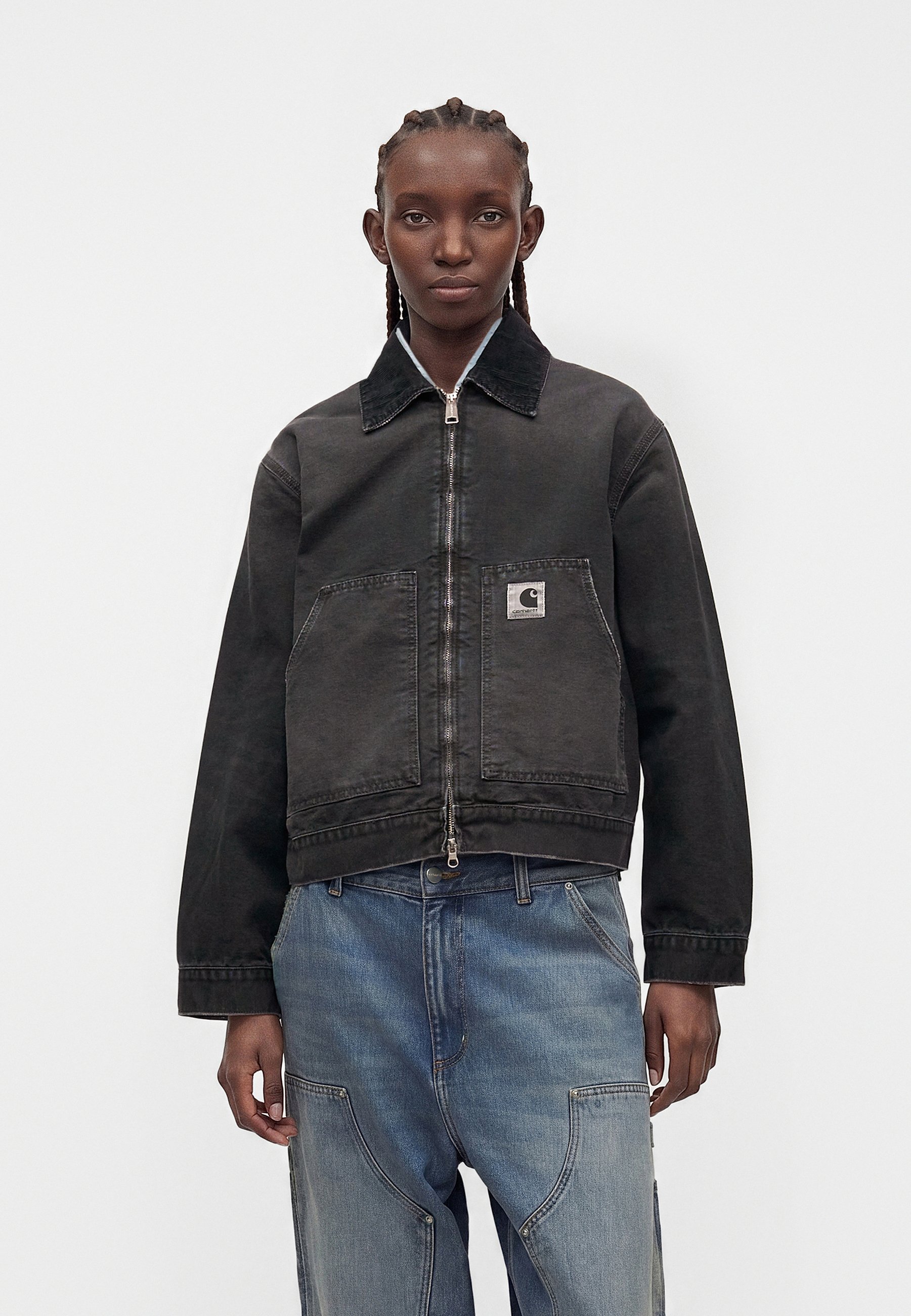 Carhartt WIP ARCAN - Denim jacket - black - Zalando.co.uk