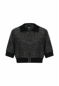 WIHT BUTTON - Giacca da mezza stagione - anthracite