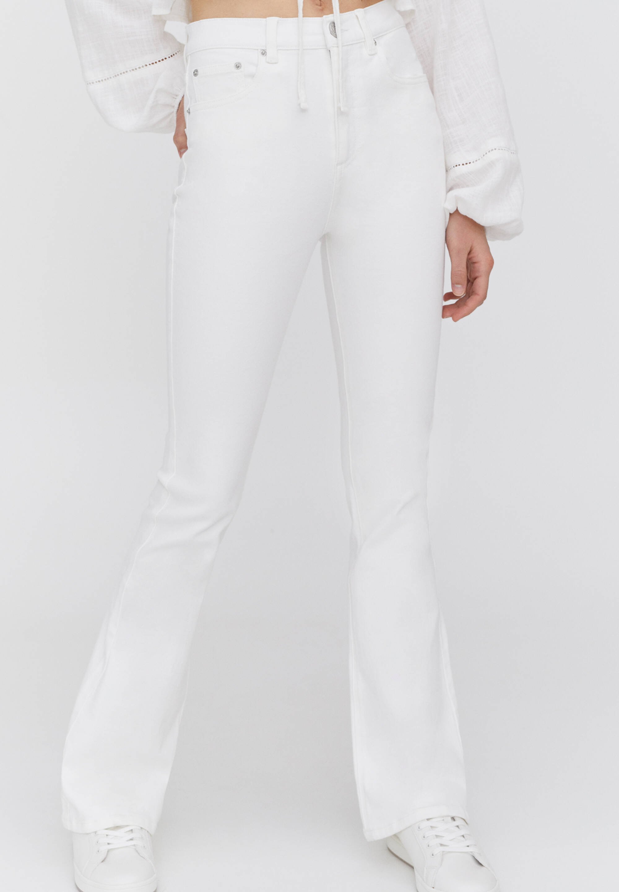 PULL\u0026BEAR Broek - white/wit - Zalando.nl