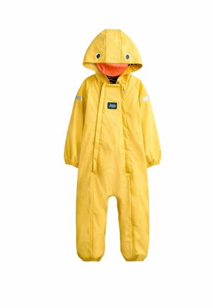 JoJo Maman Bébé, WATERPROOF JERSEY LINED FISHERMAN UNISEX - Kombinéza do dažďa - yellow duck