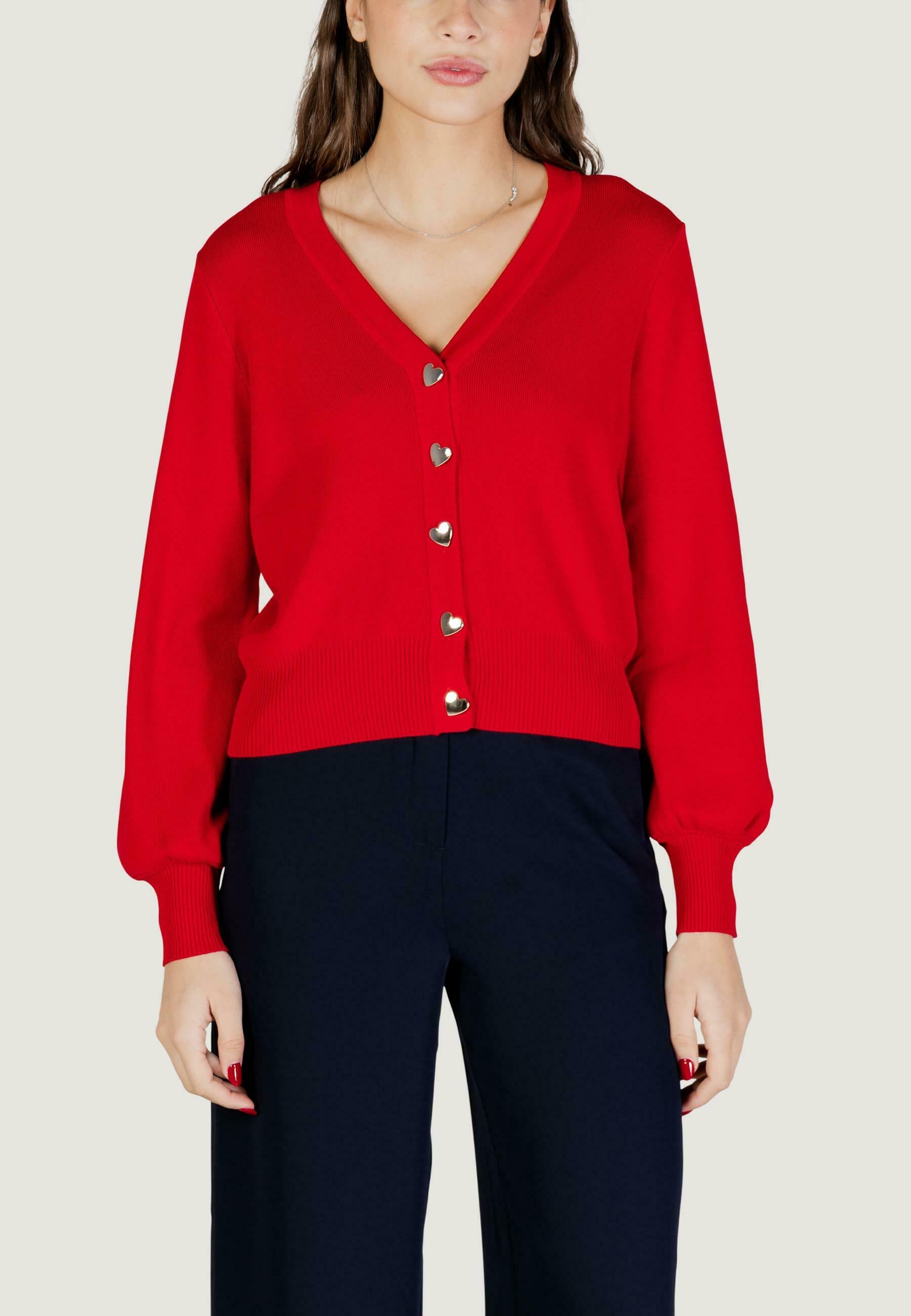 Cardigan pour fille - Col en V - Manches longues - Bouton - Léger