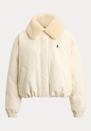 Polo Ralph Lauren, HIGH-PILE-COLLAR DOWN PUFFER JACKET - Пухено яке - estate cream
