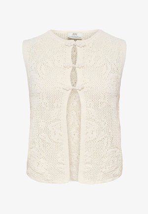 JDY, STRICKJACKE JDYCHRISTA STRICKJACKE - Chaqueta de punto - egret