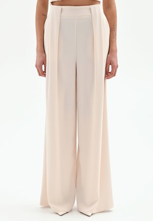 A PALAZZO CON PIEGHE - Pantaloni - white cream