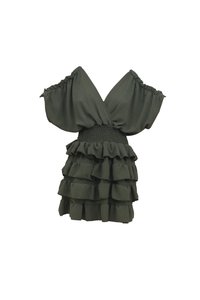 CRUISE SANJILA RUFFLE DRESS - Cocktailkjole - khaki green
