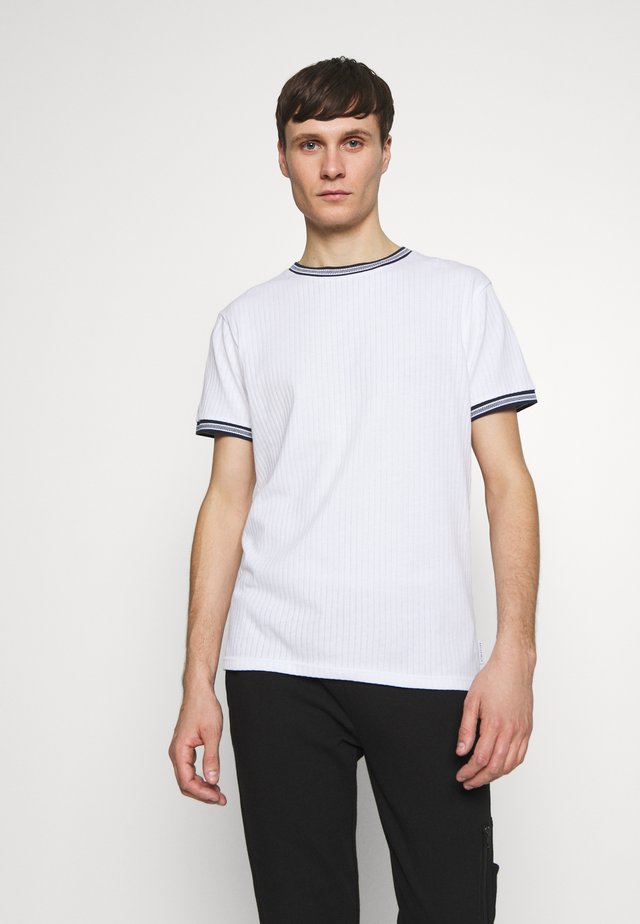 TIPPED CREW NECK TEE - Basic T-shirt - white