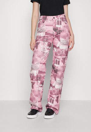 Jaded London SEPIA PHOTOGRAPHIC  - Jean boyfriend - red