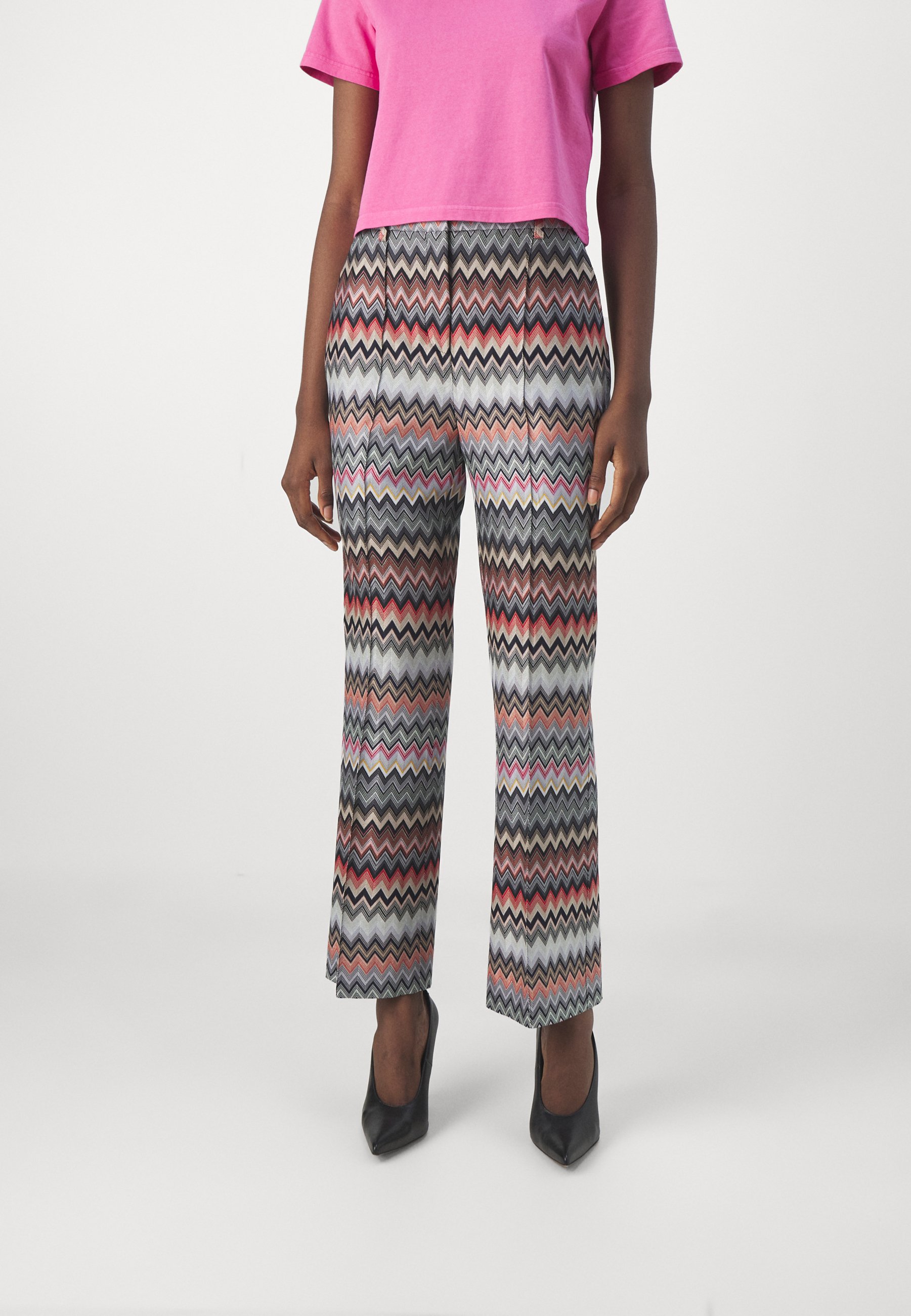 Missoni Trousers - dark tones multicolor/multi-coloured