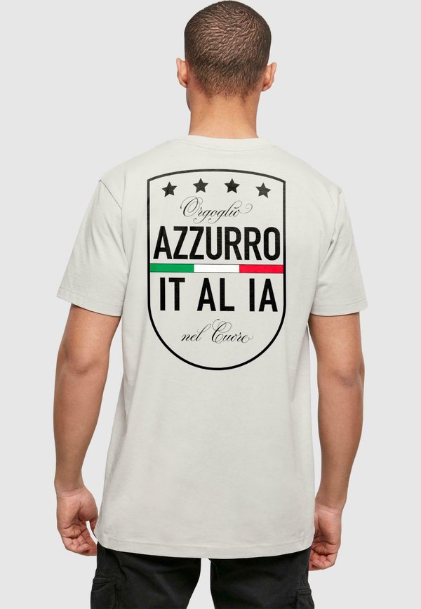 AZURRO ITALIA CREST - T-Shirt print - lightasphalt