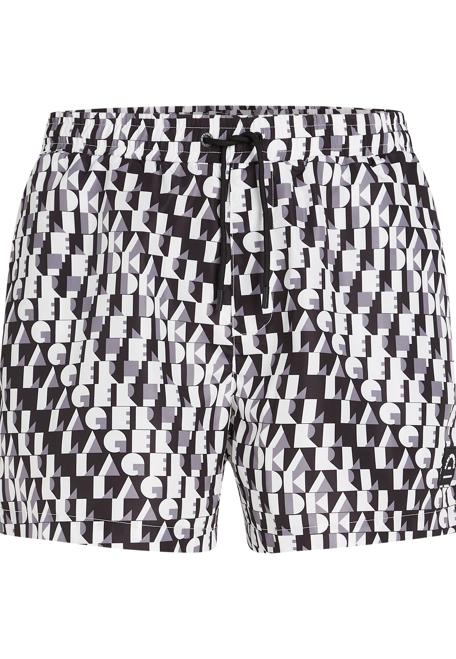 Abstract print swim shorts