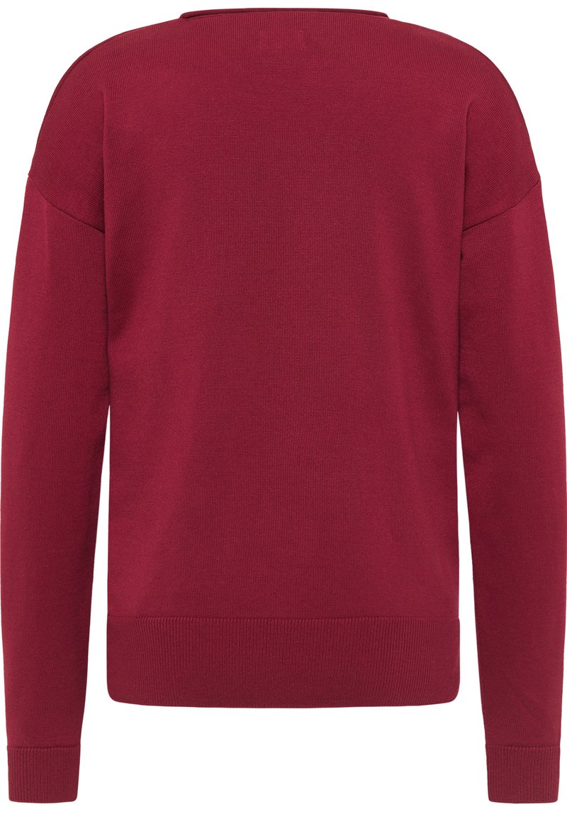 Damen Strickjacken | Mustang Strickpullover rot/dunkelrot - QK14419 Damen Strickjacken | Mustang Strickpullover rot/dunkelrot - QK14419