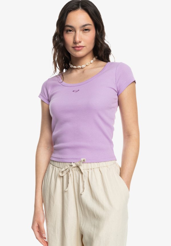 SCOOP NECK - Basic T-shirt - pkl