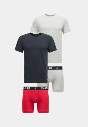 MENS BASICS SET 4 PACK - Spodné tričko - gym red