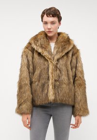 Gina Tricot Tall Winterjas - brown melange