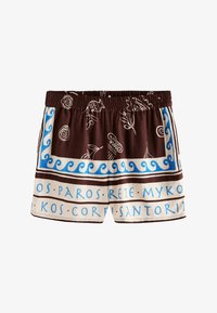 Non sélectionné, brown blue print