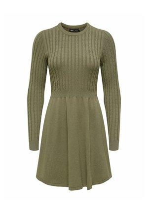ONLY, KNITTED DRESS ONLIMMI MIDI DRESS - Robe pull - dusty olive