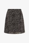 CRYUNA SHORT SKIRT - Gonna a campana - natrual animal spots