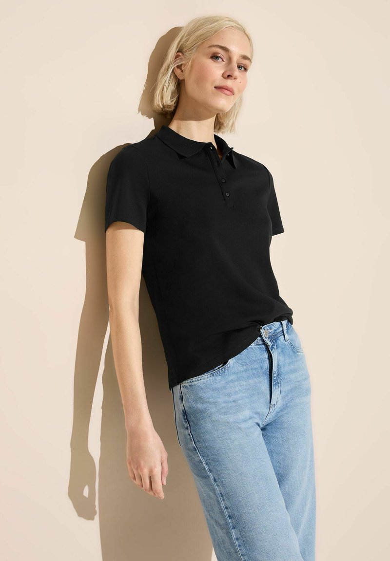Verwunderlich Poloshirt Schwarz Damen Bilder