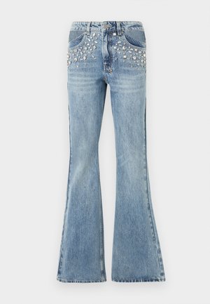 FRONTIER SOHO KULTURE KRYSTAL - Flared Jeans - blue denim