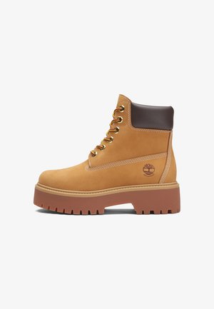 Timberland, STONE STREET 6 IN LACE WATERPROOF BOOT - Χειμερινές μπότες - wheat nubuck