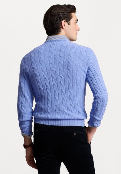 Polo Ralph Lauren THE ICONIC CABLE KNIT CASHMERE JUMPER UNISEX - Camisola - new litchfield blue